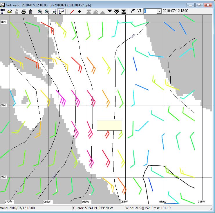 GRIB image in GRIB viewer